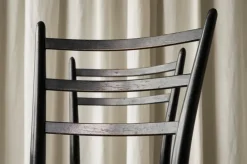 Pamono Chiavari Chairs in Ebonized Wood and Straw by Gio Ponti for Fratelli Spinetto, Italy, 1940s, Set of 4 Sale