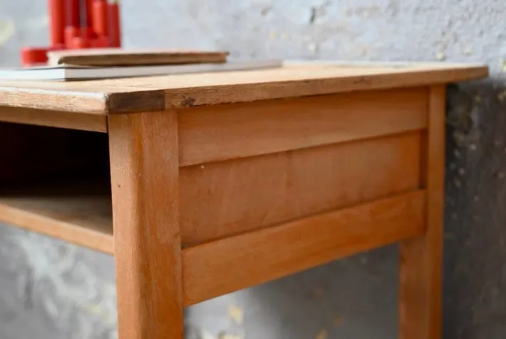 Pamono Childrens Desk & School Chair, 1950s, Set of 2 New