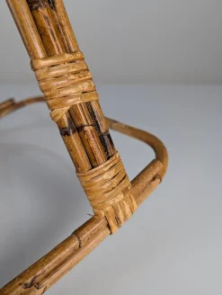 Pamono Childrens Rocking Horse in Bamboo and Rattan, 1960s