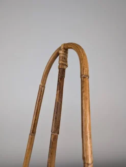 Pamono Childrens Rocking Horse in Bamboo and Rattan, 1960s