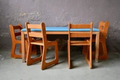 Pamono Children's Table and Activity Chairs, 1960s, Set of 5 Hot