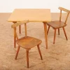 Pamono Childrens Table and Chairs by Jacob Müller for Wohnhilfe, Set of 3 Discount