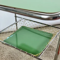 Pamono Children's Table with Colourful Folding Chairs, 1960s, Set of 5 Sale