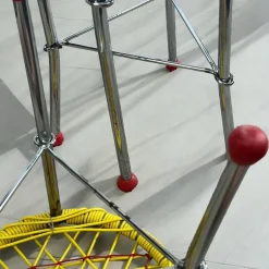 Pamono Children's Table with Colourful Folding Chairs, 1960s, Set of 5 Sale