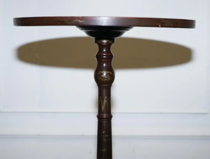 Pamono Chinoiserie Lacquered Side Table Hot