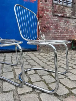 Pamono Chrome Cantilever Chair by Gastone Rinaldi Best