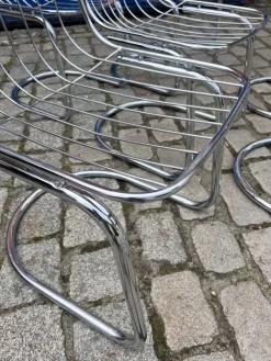 Pamono Chrome Cantilever Chair by Gastone Rinaldi Best