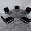 Pamono Chrome Dining Table and Chairs attributed to Gastone Rinaldi for Rima, 1970s, Set of 6 Discount