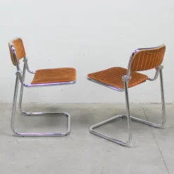 Pamono Chromed Metal Dining Chairs, 1960s, Set of 4 New