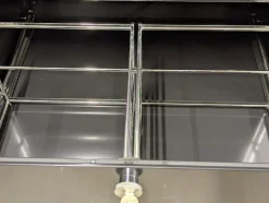 Pamono Chrome-Plated and Black Metal Wall Cabinet by Fritz Haller for USM Haller, 1980s Online