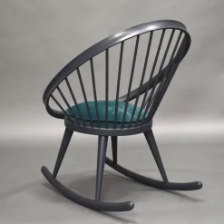 Pamono Circle Rocking Chair by Yngve Ekström for Stol AB Sweden, 1960s New