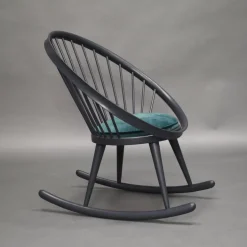 Pamono Circle Rocking Chair by Yngve Ekström for Stol AB Sweden, 1960s New