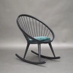 Pamono Circle Rocking Chair by Yngve Ekström for Stol AB Sweden, 1960s New
