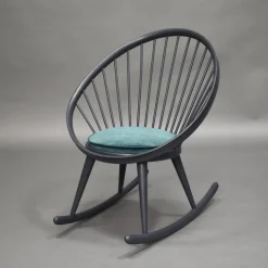 Pamono Circle Rocking Chair by Yngve Ekström for Stol AB Sweden, 1960s New