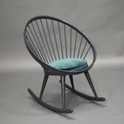 Pamono Circle Rocking Chair by Yngve Ekström for Stol AB Sweden, 1960s New