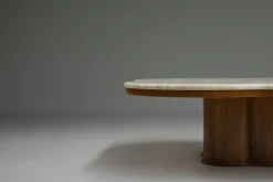 Pamono Clover Travertine Coffee Table, Italy, 1970s Online