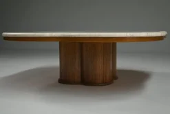 Pamono Clover Travertine Coffee Table, Italy, 1970s Online