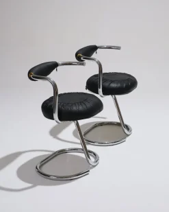 Pamono Cobra Chairs by Giotto Stoppino, 1970s, Set of 2 Outlet
