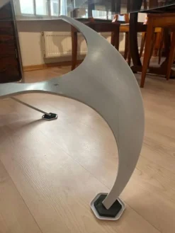 Pamono Coffee Table in Aluminum and Glass by Knut Hesterberg for Ronald Schmitt, Germany, 1960s