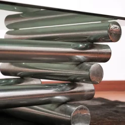 Pamono Coffee Table in Glass and Chrome Metal, 1970s Best