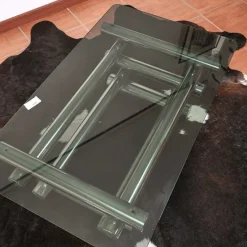 Pamono Coffee Table in Glass and Chrome Metal, 1970s Best