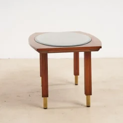 Pamono Coffee Table with Glass Top, 1970s