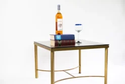 Pamono Coffee Table with Smoked Glass Top, 1960s Outlet