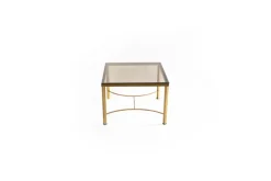 Pamono Coffee Table with Smoked Glass Top, 1960s Outlet