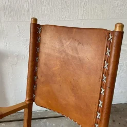 Pamono Cognac Leather Rocking Chair by Arte Sano, Colombia, 1970s Outlet