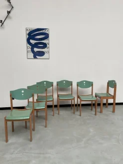 Pamono Community Chairs, 1980s, Set of 6 Sale