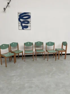 Pamono Community Chairs, 1980s, Set of 6 Sale