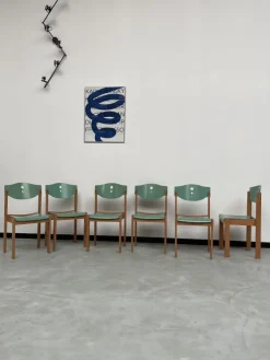 Pamono Community Chairs, 1980s, Set of 6 Sale