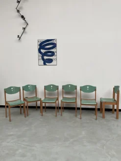 Pamono Community Chairs, 1980s, Set of 6 Sale