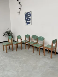 Pamono Community Chairs, 1980s, Set of 6 Sale