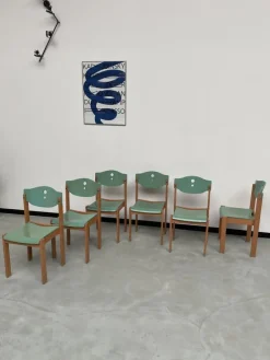 Pamono Community Chairs, 1980s, Set of 6 Sale