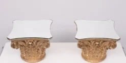 Pamono Corinthian Capital Side Tables, 1970s, Set of 2 Online
