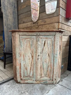 Pamono Corner Cupboard, Early 20th Century Hot