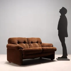 Pamono Coronado Sofa attributed to Afra & Tobia Scarpa for B&B Italia New