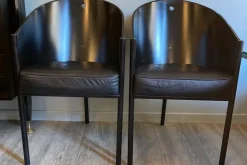 Pamono Costes Armchairs attributed to Philippe Starck for Driade Aleph, 1984, Set of 2 Best