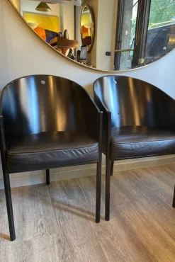 Pamono Costes Armchairs attributed to Philippe Starck for Driade Aleph, 1984, Set of 2 Best