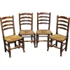 Pamono Country House Dining Chairs in Oak, Set of 4 Discount