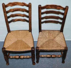 Pamono Country House Dining Chairs in Oak, Set of 4 Discount