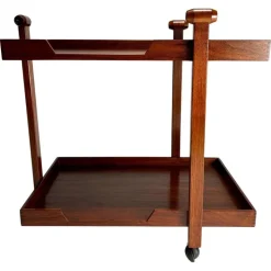 Pamono CR20 Wooden Bar Trolley by Franco Albini for Poggi, 1958 Outlet