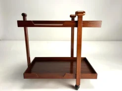 Pamono CR20 Wooden Bar Trolley by Franco Albini for Poggi, 1958 Outlet
