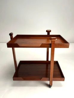 Pamono CR20 Wooden Bar Trolley by Franco Albini for Poggi, 1958 Outlet