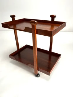 Pamono CR20 Wooden Bar Trolley by Franco Albini for Poggi, 1958 Outlet