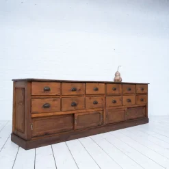 Pamono Craft Cabinet with Drawers and Sliding Doors, 1900s New