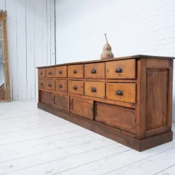 Pamono Craft Cabinet with Drawers and Sliding Doors, 1900s New