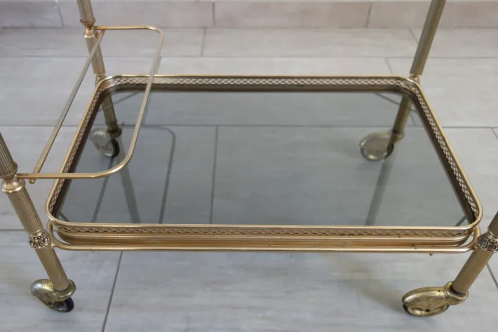 Pamono Creations Series Bar Trolley on Wheels by Richard Prestige, France, 1960s Best