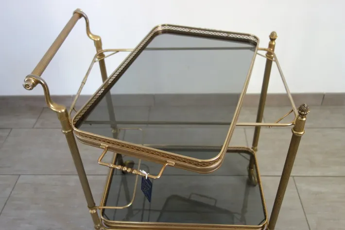 Pamono Creations Series Bar Trolley on Wheels by Richard Prestige, France, 1960s Best